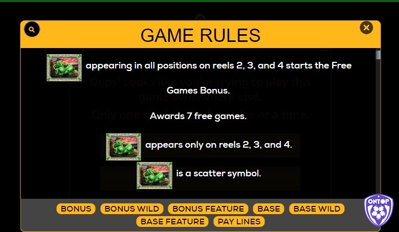 Biểu tượng Scatter xuất hiện trên cuộn 2, 3 và 4 sẽ kích hoạt 12 trò chơi miễn phí