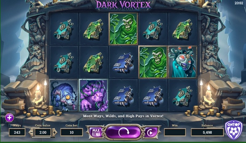 DarkVortex có giao diện độc đáo và mang đến sự thú vị cho chủ đề Halloween