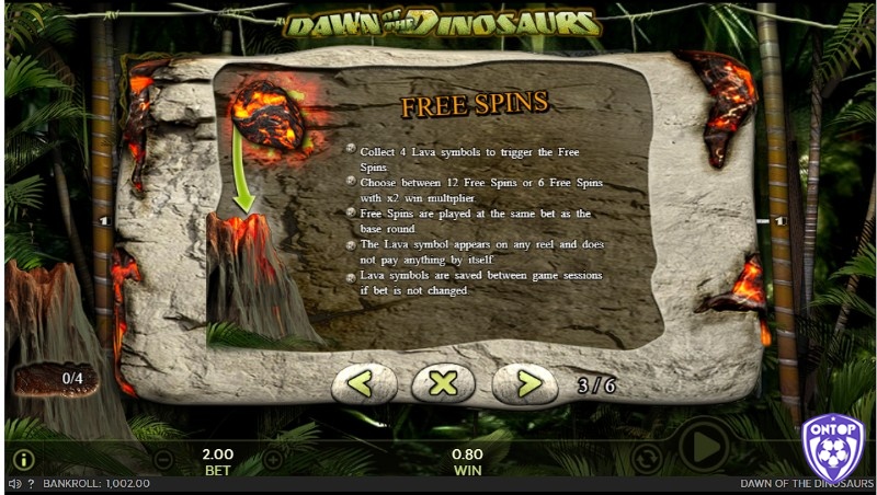 Vòng quay miễn phí sẽ được kích hoạt khi người chơi đạt được 4 biểu tượng phân tán