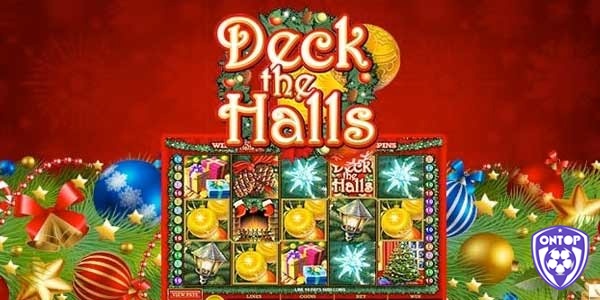 Game slot trực tuyến Deck The Halls có chủ đề về mùa Giáng sinh ấm cúng