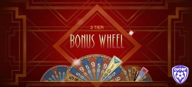 Bonus Wheel được kích hoạt với 3 cấp độ khi có ít nhất 3 biểu tượng Logo slot