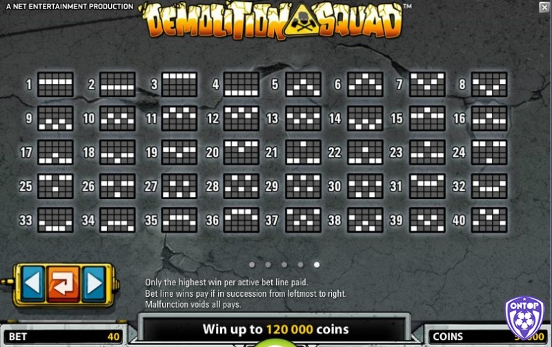 Demolition Squad có đến 40 đường thanh toán