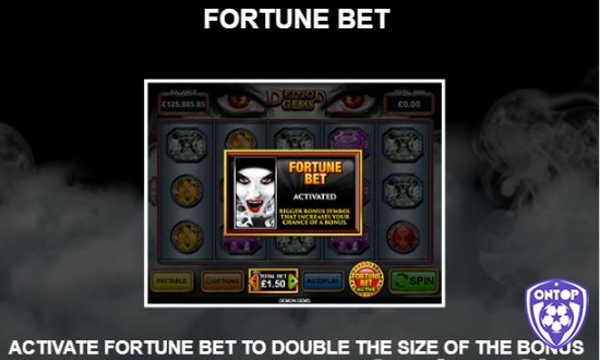 Kích hoạt Fortune Bet để tăng gấp đôi kích thước biểu tượng thưởng