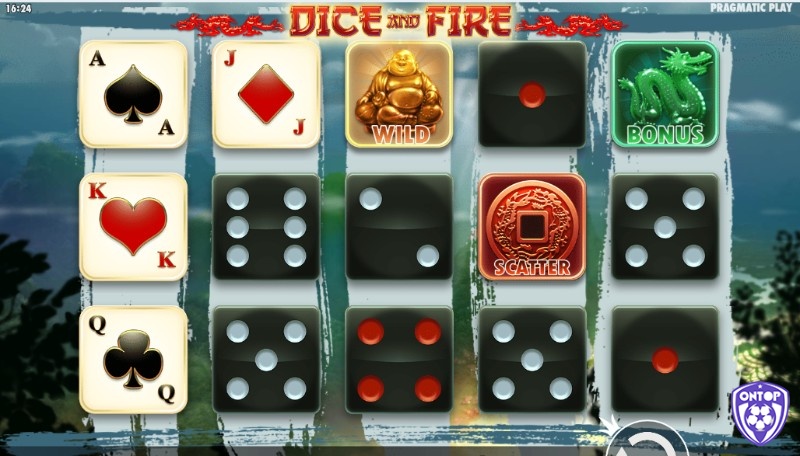 Dice On Fire xoay quanh chủ đề về xúc xắc và những lá bài