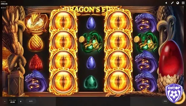 Biểu tượng mắt rồng trong Dragons Fire Jackpot