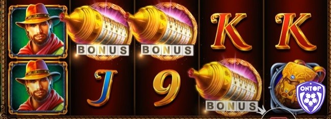 3 Bonus trên cuộn 2, 3, 4 sẽ kích hoạt một trong 3 tính năng thưởng của slot Da Vinci’s Treasure