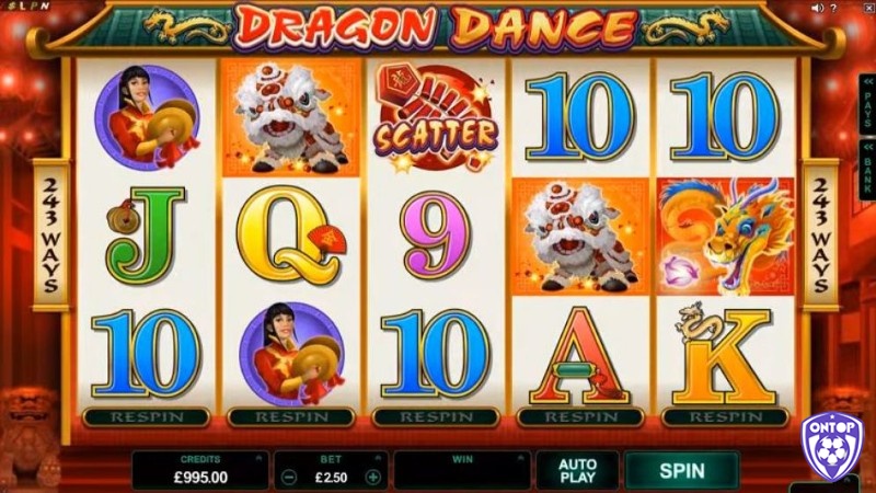 Dragon Dance slot có chủ đề Tết nguyên đán
