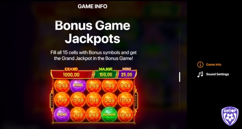 Bonus Jackpot mở ra cơ hội cho người chơi giành được các phần thưởng lớn