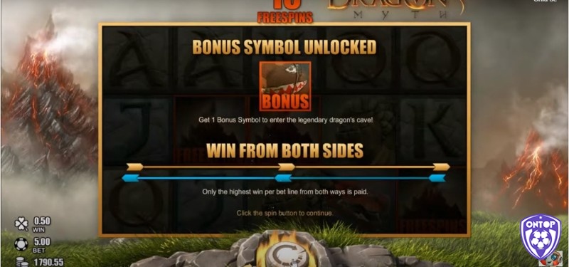 Với biểu tượng Bonus được mở khóa người chơi nhận được 3 vòng quay miễn phí