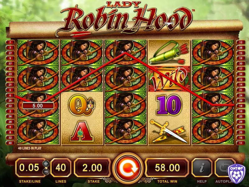 Cách chơi slot Lady Robin Hood rất đơn giản