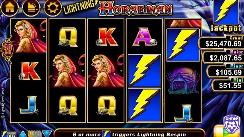 Chủ đề game Lightning Horseman Jackpot