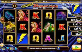 Lightning Horseman Jackpot có chủ đề hấp dẫn trên cuộn quay