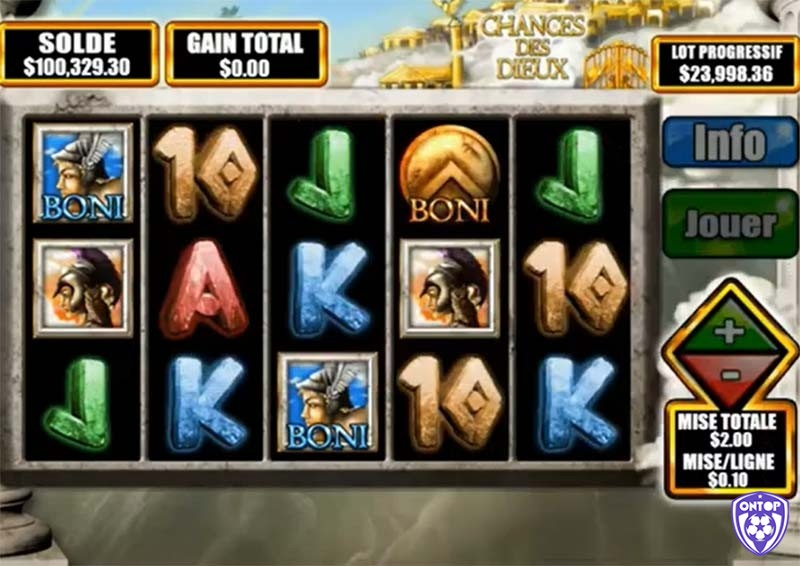 Các biểu tượng thông thường trong game đại diện cho các hình ảnh trong Thần Thoại Hy Lạp
