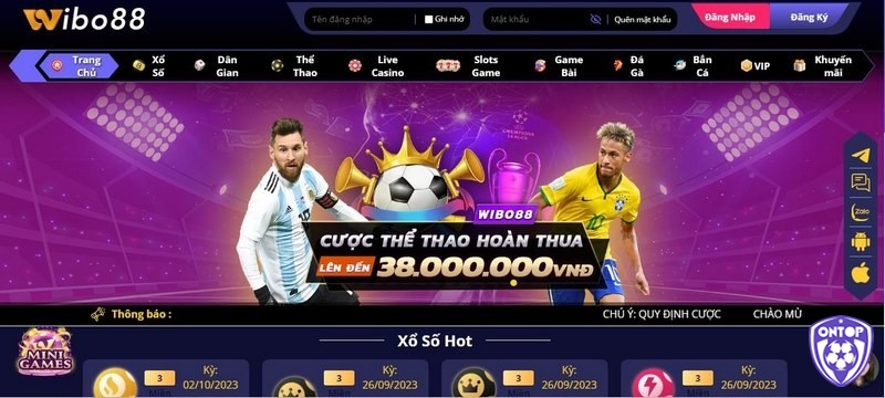 Đăng nhập Wibo88 tận hưởng ngay kho game giải trí cá cược chất lượng