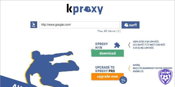 Sử dụng proxy để truy cập Ontop88 rất đơn giản