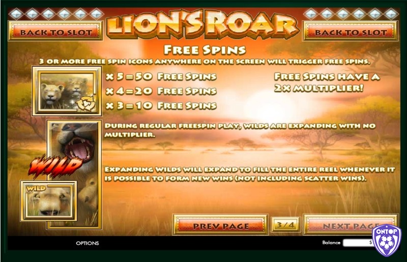 Biểu tượng Wild mở rộng trong Free Spins không kèm theo hệ số nhân