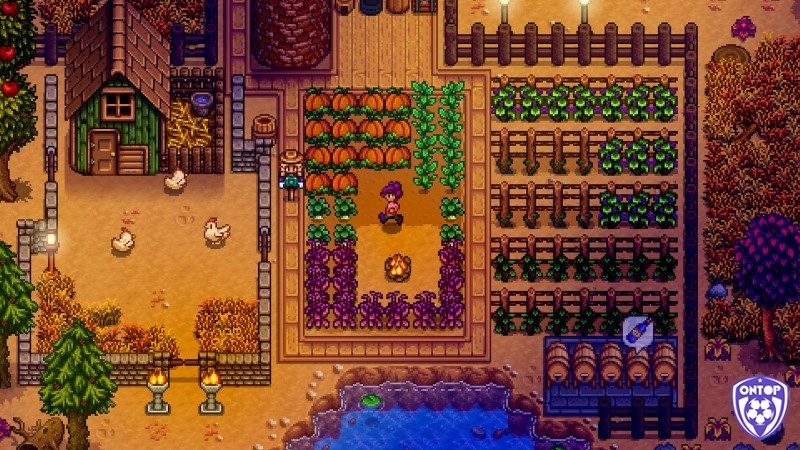 Âm thanh và đồ họa game Stardew Valley đầy màu sắc và sống động